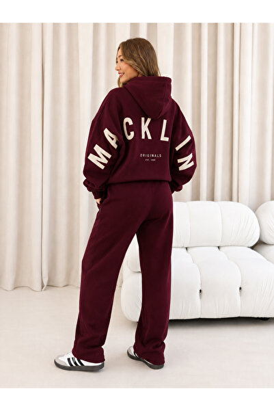 macklin Unisex Women's Men's m a C K L I N Back Print Oversize 3 Thread Hoode...