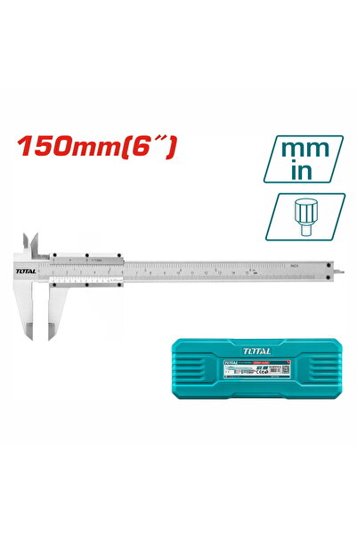 TOTAL Ανοξείδωτο Παχύμετρο 150mm (TMT311501)
