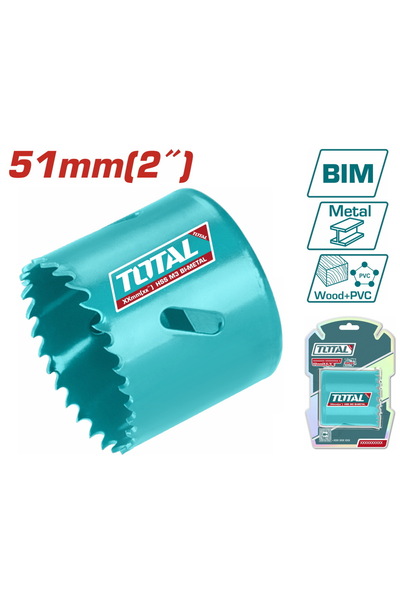TOTAL Μεταλλικό Ποτηροτρύπανο 51mm (TAC410511)