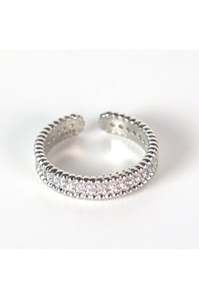 Peach Jewelry Δαχτυλίδι Γένεσις Ασήμι 925 με Ρόδιο και Ζιργκόν