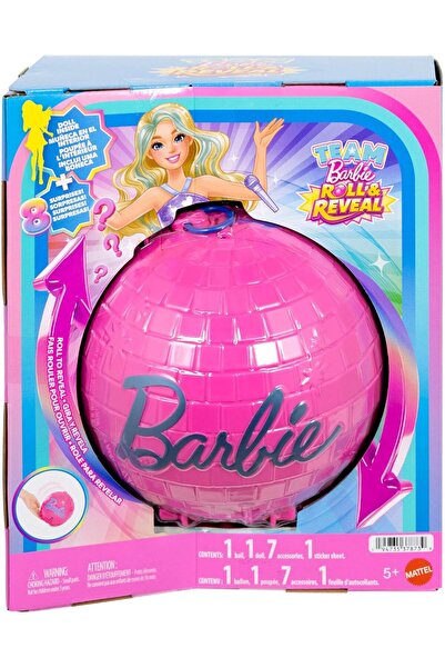 Barbie Team Roll and Reveal Pop Star Doll and Accessories
