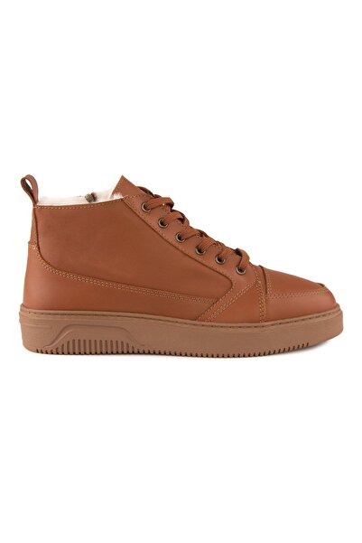 Cool Moon Furry Zippered Men's Boots 375051 Tan