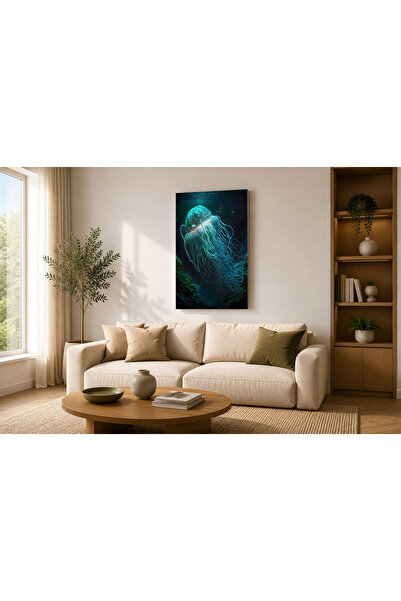 Generic Brand Tablou canvas 50x70 cm Dormitor, Living, Bucatarie, Meduza Alba...