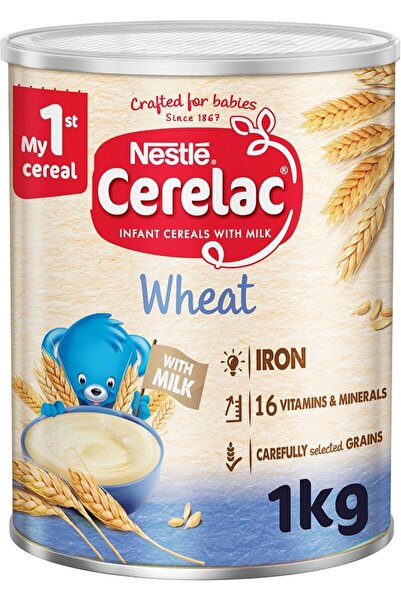 Cerelac حبوب نستله للرضع مع الحليب والقمح، طعام أطفال 1 كجم