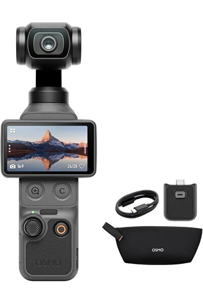 DJI مجموعة Osmo Pocket 3 Creator Combo: كاميرا 4K/120fps Gimbal مع مستشعر 1 ب...