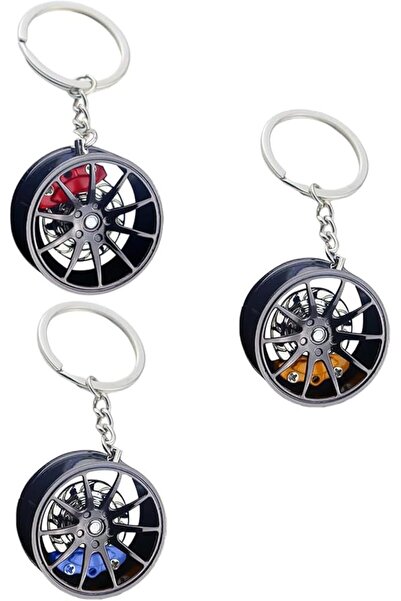 Tazweeq Metal Car Hub Keychain for Men, Creative Trubo Keyrings, Holiday Birt...