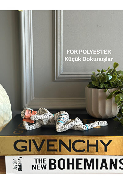FOR POLYESTER Küçük Dokunuşlar Dekoratif Kitaplı Soyut Insan Biblo/dekor/heyk...