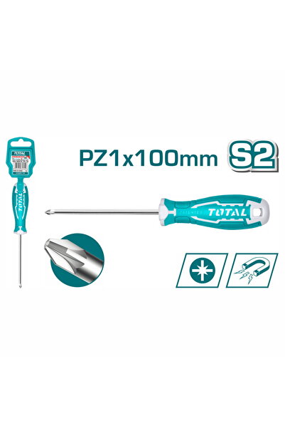 TOTAL Μαγνητικό Κατσαβίδι Φίλιπς PZ1X100mm (THT26PZ1100)