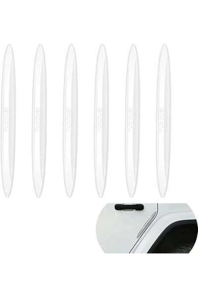 TERRIFI 6 Pcs Car Door Edge Guard Trim, Molding Crash Scratch Protector Scrat...
