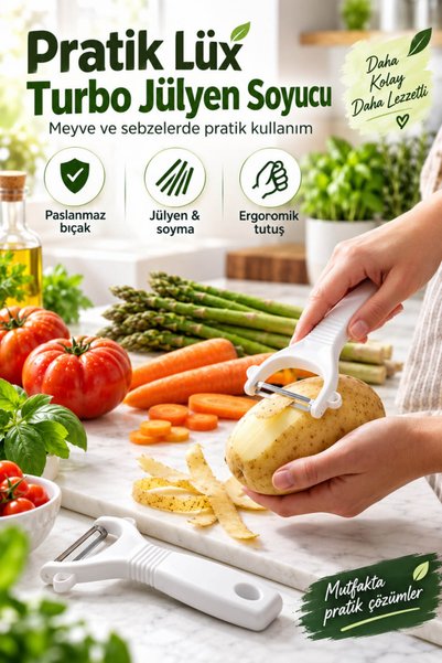 House Bird Pratik Lüx Turbo Jülyen Meyve Sebze Soyucu Kesici Doğrayıcı Ergono...