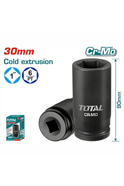TOTAL Αεροκαρυδάκι μαύρο εξαγωνικό 1 " - 30mm (THHISD0130L)