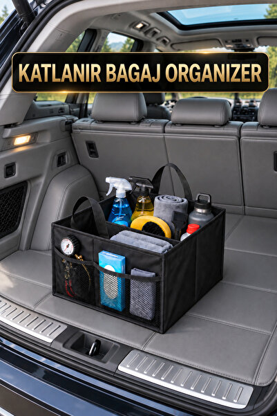 AnkaWood Bagaj Çantası Araç İçi Bagaj Düzenleyici Katlanır Araç Bagaj Organiz...