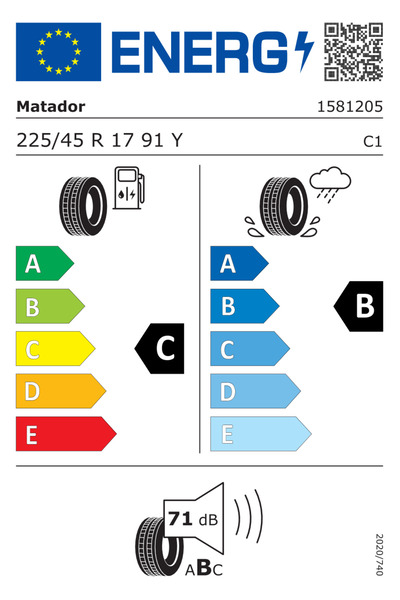 Matador 225/45R17 91Y FR Hectorra 5 2026 Üretim Yaz Lastiği