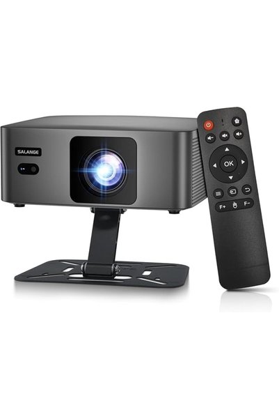 Salange P60Pro Smart Mini Projector Native 1080P,Android 14 & Built-in Apps