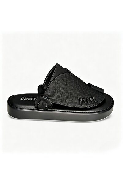 WUXIAO MALL Men's Arabian style zigzag flip-flop sandals, embroidered imitati...