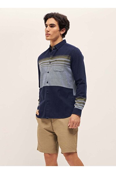 The Bear House Men's Cotton Shirt | Casual & Formal Long Sleeve Slim Fit | Cl...
