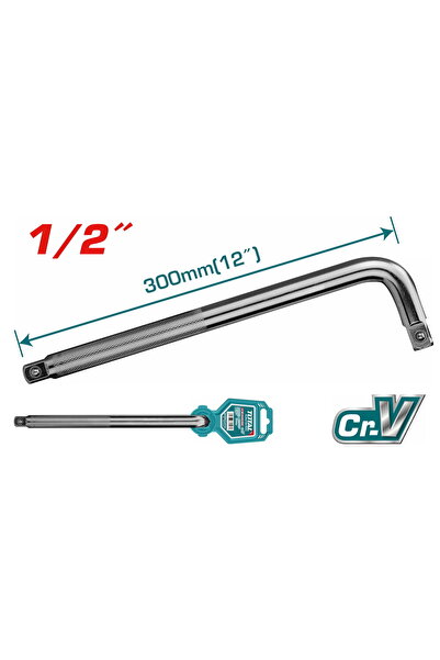 TOTAL Γωνιακός μοχλός 1/2 " - 12 " (THLHD12121)