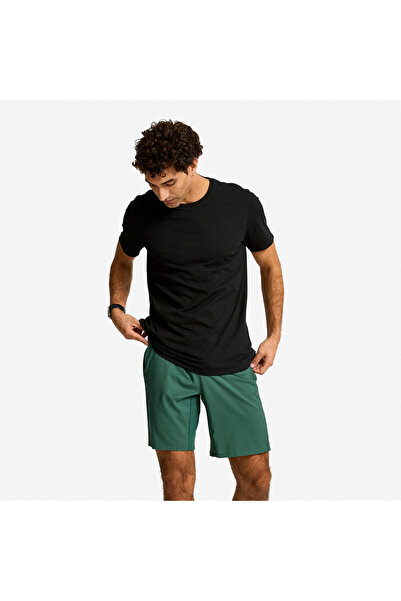 Decathlon Domyos Erkek Kısa Kollu Spor Tişörtü - Siyah