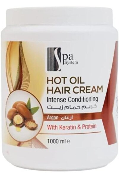 Spa System Hair Cream Bath, Argan Oil Treatment, Deep Moisturizing, Nourishin...