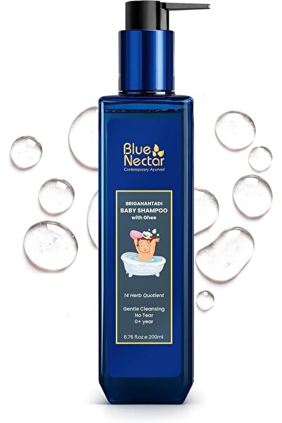 Blue Nectar شامبو للأطفال مع السمن الهندي |   تركيبة لا تسبب الدموع |   منظف ...
