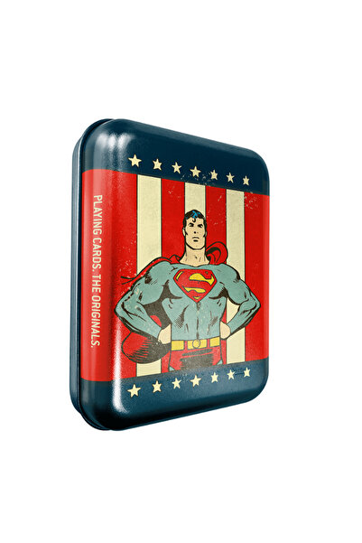 Cartamundi Τραπουλόχαρτα σε μεταλλικό κουτί Warner Superhero tin Superman