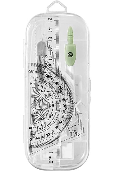 SYOSI Geometry Set 8 Piece Maths Instruments Kit with Stainless Steel Compass...