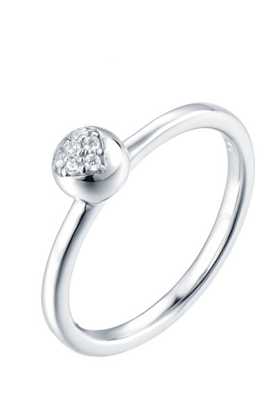 Peach Jewelry Δαχτυλίδι Laura Ασήμι 925 Ρόδιο Καρδιά Με Ζιρκόνια - 7