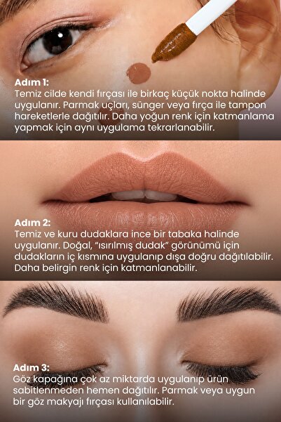 Cosmogenesis Labs Sıcak Karamel | Allık Ruj Göz Farı 5ml - Lumi Caramel Tint Nemlendirici Özellikli (Işıltılı Bitiş)