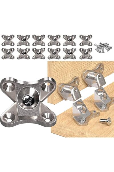 KASTWAVE L Bracket Stainless Steel Corner Brace Sets, 90 Degree Right Angle B...