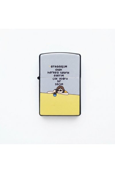 Otto Common Classic Metal Windproof Lighter - Zippo Style & Refillable 169