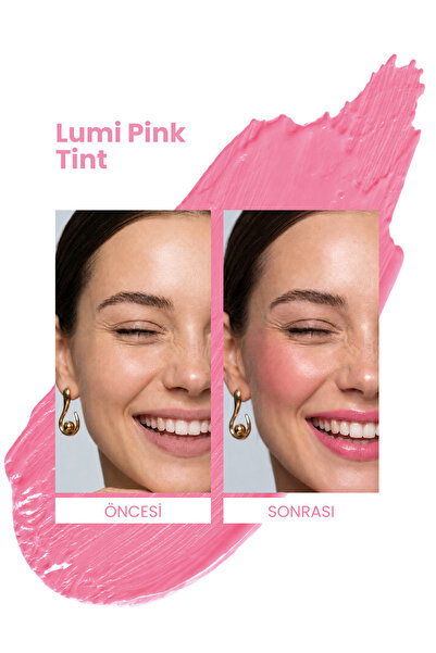 Cosmogenesis Labs Şeker Pembe | Allık Ruj Göz Farı 5ml - Lumi Pink Tint Nemlendirici Özellikli (Işıltılı Bitiş)