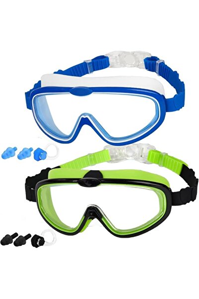 GENERAL Kids Swim Goggles 180° Clear Vision 2 Pack,No Leaking Anti-Fog UV Pro...