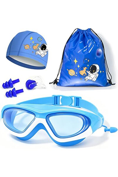 Generic [Upgrade] Kids Swim Goggles with Swimming Cap for Boys Girls Age 3-14...