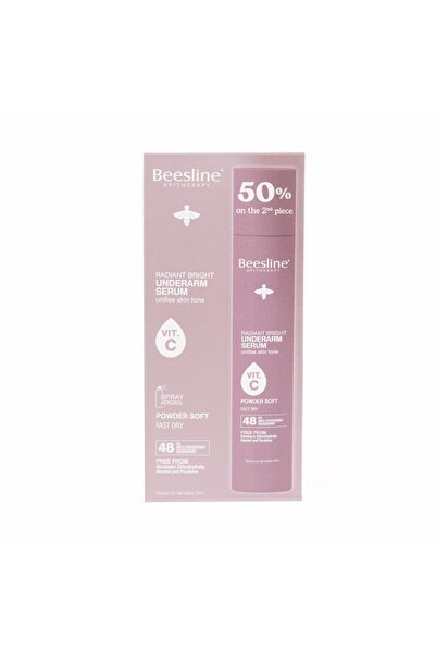 Beesline Bezelene Radiant Bright Powder Softness Underarm Spray Serum - 2X150Ml