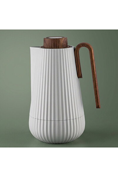 Glory Smo Thermos, 1 Liter, Wooden Handle, Glass Inner Material, Press Type -...