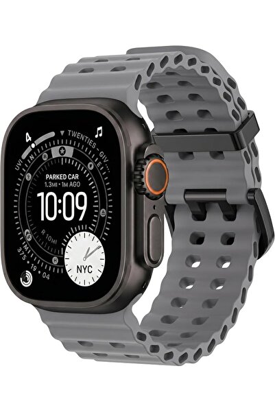 XMUXI حزام Ocean Band متوافق مع ساعة أبل، مقاسات 49 مم، 46 مم، 45 مم، 44 مم، ...