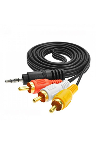 OEM ΚΑΛΩΔΙΟ ΗΧΟΥ Καλώδιο Ήχου 3.5mm αρσενικό - 3x RCA αρσενικό 1.5m