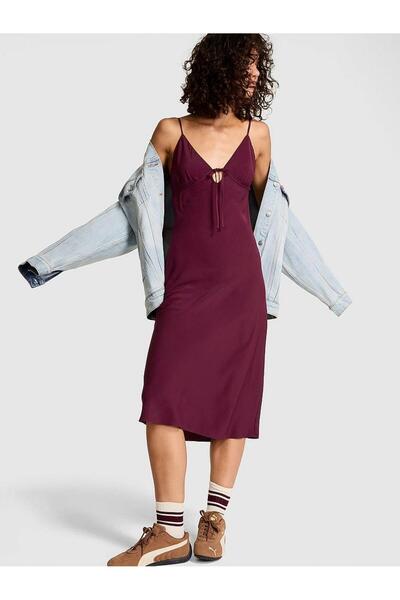 PINK Fall in Love Midi Elbise