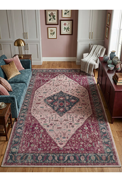 Rose'n Home ARTE VN111-3 Vintage Klasik Desenli Renkli Dekoratif Salon Mutfak...