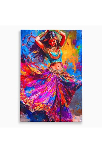 Luxcanva Tablou Canvas Dansatoare Indiana 70x100 cm pe Sasiu Lemn Dans Cultur...