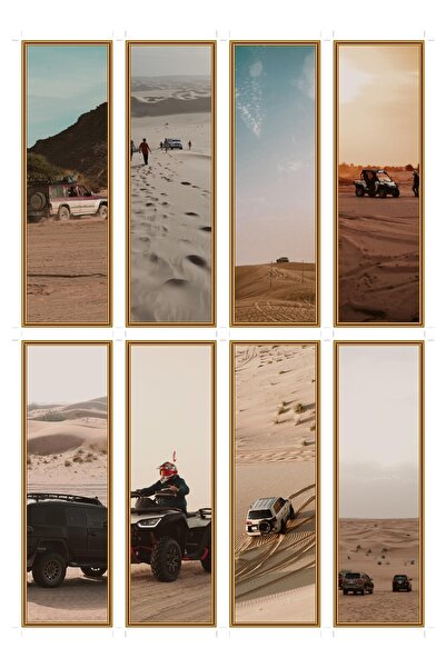 OEM Semne de Carte Set de 8 Safari in Desert, Design Tematic Calatorie, Carto...