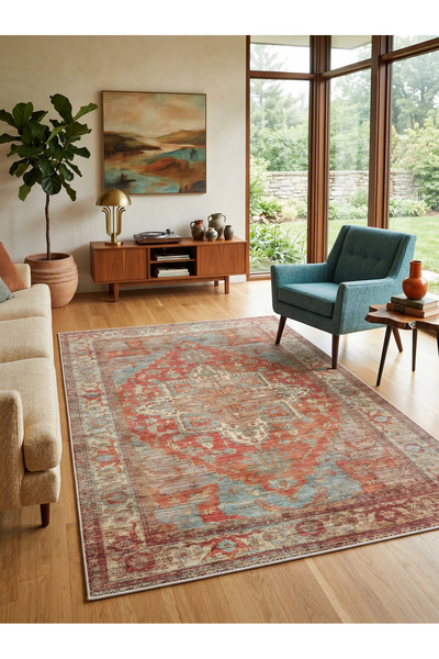 Rose'n Home ARTE VN093 Vintage Klasik Desenli Renkli Dekoratif Salon Mutfak K...