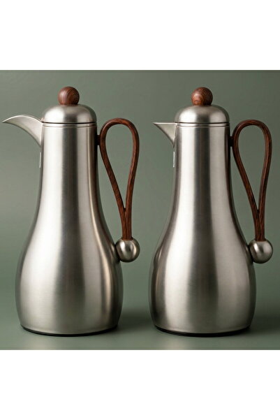 Alsaif Gallery Al Saif Gallery Ghaym Thermos Set, Two Pieces, 1/1 Liter, Glas...