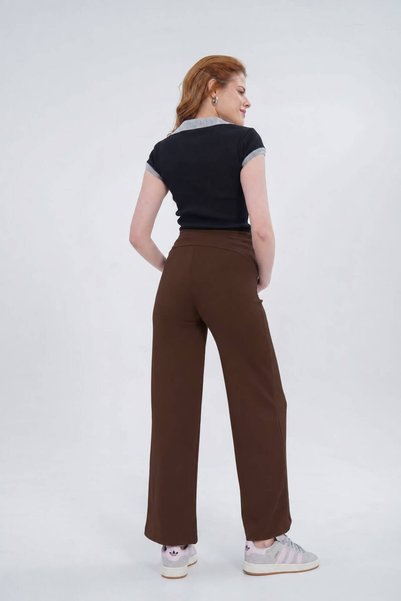 SERRAXXL PALAZZO WIDE-LEG MODAL FABRIC MATERNITY PANTS