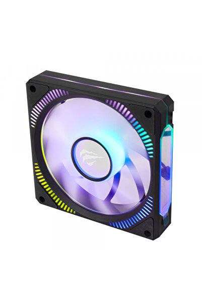 Havit Ανεμιστήρας F2096, RGB, 1800RPM, 30dB, 3W, Μαύρο