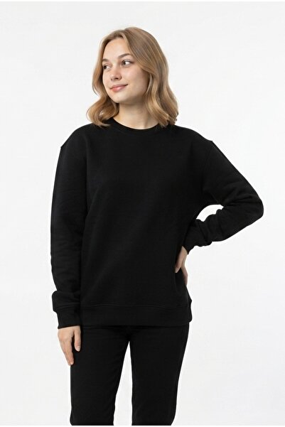 Şeker Portakalım Women's Shardonlu Crew Neck Oversize Casual Comfortable Cut ...