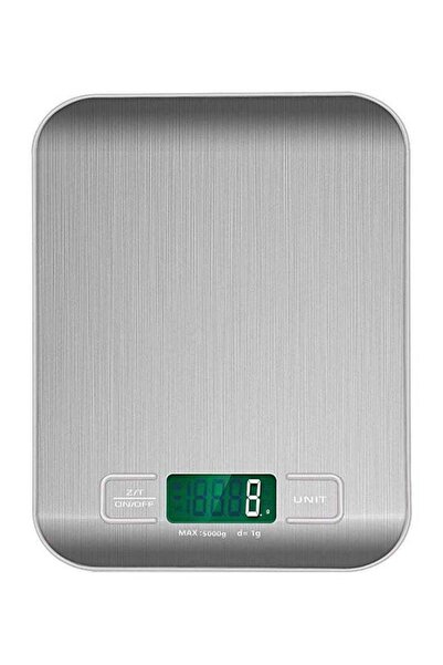 Arabest Digital Food Scale,Silver and Green,7.09x5.51x0.59 Inch
