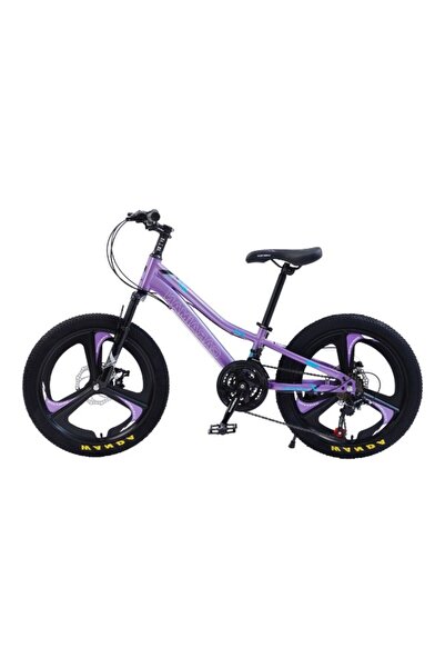 CARAIMAN Bicicleta 20XJL-T3, Mov, 20 inch, Pentru 6-12 ani, Cadru Otel, Frane...