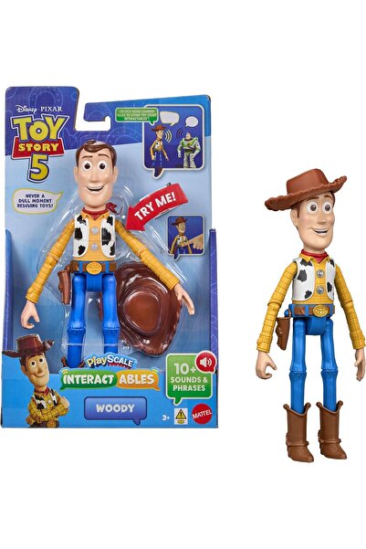 Disney Toy Story 5 Interactables Woody Talking Action Figure, 9.2 Inches