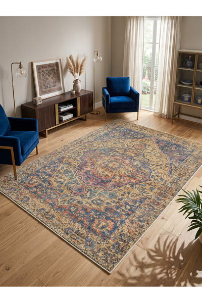 Rose'n Home ARTE VN095 Vintage Klasik Desenli Renkli Dekoratif Salon Mutfak K...